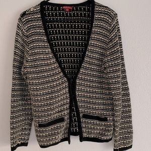 Knit Black and White Cardigan